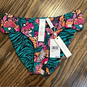 Sunshine 79 Women's Standard Side Shirred Hipster Bikini Swimsuit Bottom